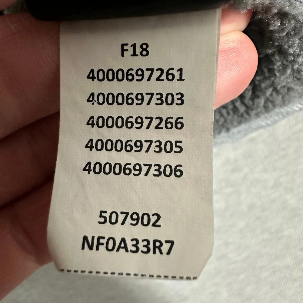 The North Face Gordon Lyons 1/4 Zip Fleece Pullover Heather‎ Grey Mens Size XL